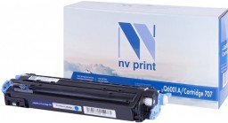 Картридж NV Print Q6001A/ 707 Голубой для принтеров HP LaserJet Color 1600/ 2600n/ 2605/ 2605dn/ 2605dtn/ Canon i-SENSYS LBP-5000/ 5100, 2000 страниц