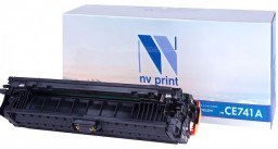 Картридж NV Print CE741A Голубой для принтеров HP LaserJet Color CP5220/ CP5225/ CP5225dn/ CP5225n, 7300 страниц