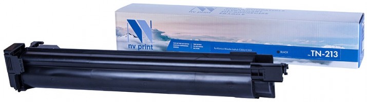 Картридж NV Print TN-213 Черный для принтеров Konica Minolta bizhub C203/ C253, 24500 страниц