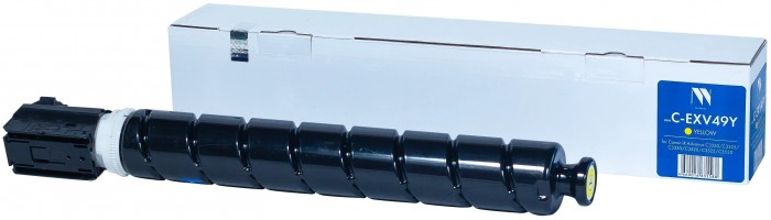 Картридж NV Print Canon C-EXV49 Yellow для принтеров iR ADV C3320/ 3320i/ 3325i/ 3330i/ 3530i/ 3525i/ 3520i, 19000 копий
