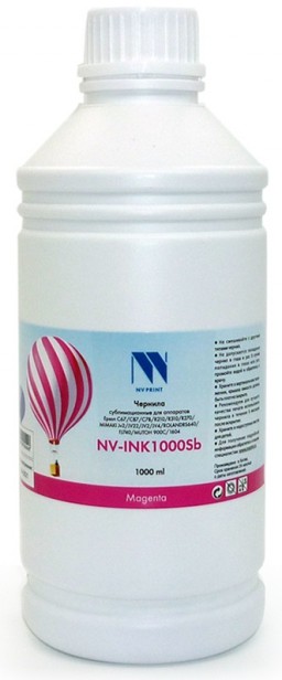 Чернила NV Print NV-INK1000 Magenta Sb сублимационные для принтеров Epson C67/ C78/ C87/ R210/ R270/ R310 (1000ml)