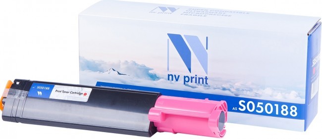 Картридж NV Print S050188 Пурпурный для принтеров Epson AcuLaser C1100/ 1100N/ CX11/ 11N/ 11NF/ 11NFC, 4000 страниц