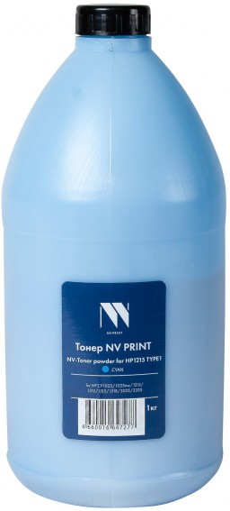 Тонер NV Print NV-HP1215-TYPE1-1KGC для принтеров HP1215 TYPE1 Cyan, 1кг