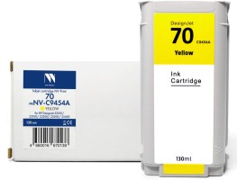 Картридж NV Print №70 (NV-C9454A) Yellow для HP DesignJet Z2100/ Z3100/ Z3200, жёлтый, 130мл