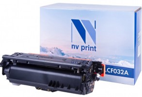 Картридж NV Print CF032A Желтый для принтеров HP LaserJet Color CM4540 MFP/ CM4540f MFP/ CM4540fskm, 12500 страниц