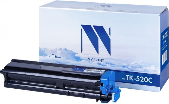Картридж NV Print TK-520 Голубой для принтеров Kyocera FS-C5015N, 4000 страниц