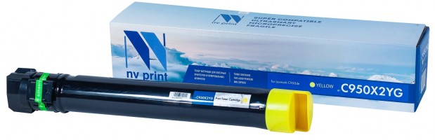 Картридж NV Print C950X2YG Yellow для принтеров Lexmark C950de, 24000 страниц