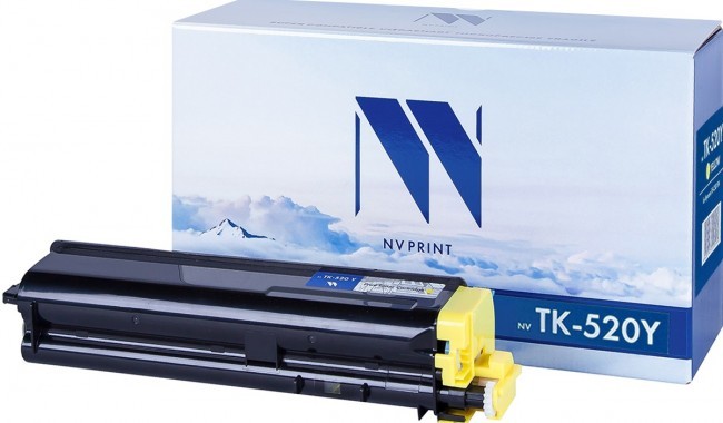 Картридж NV Print TK-520 Желтый для принтеров Kyocera FS-C5015N, 4000 страниц