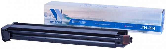 Картридж NV Print TN-214 Пурпурный для принтеров Konica Minolta bizhub C200, 18500 страниц