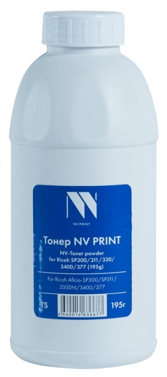 Тонер NV Print для принтеров Ricoh SP300/ 311/ 330/ 3400/ 377, 195г