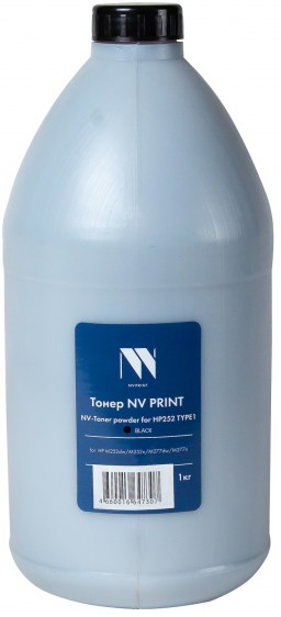 Тонер NV Print NV-HP252-TYPE1-1KGBK для принтеров HP252 TYPE1 Black, 1кг