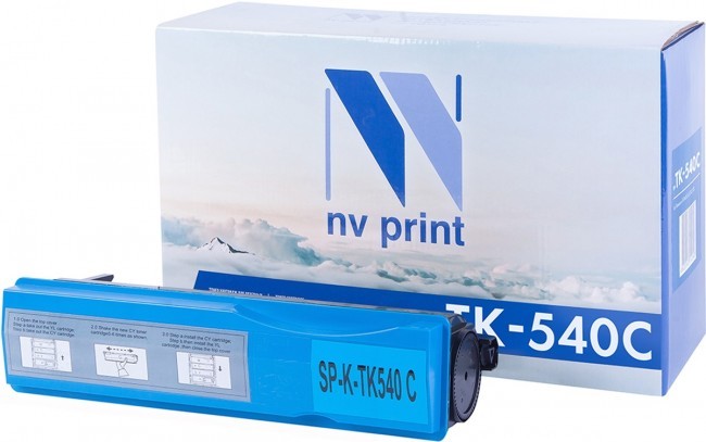 Картридж NV Print TK-540 Голубой для принтеров Kyocera FS-C5100, 4000 страниц