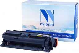 Картридж NV Print CE251A/ 723 Голубой для принтеров HP LaserJet Color CP3525/ CP3525dn/ CP3525n/ CP3525x/ CM3530/ CM3530fs/ Canon i-SENSYS LBP7750Cdn, 7000 страниц