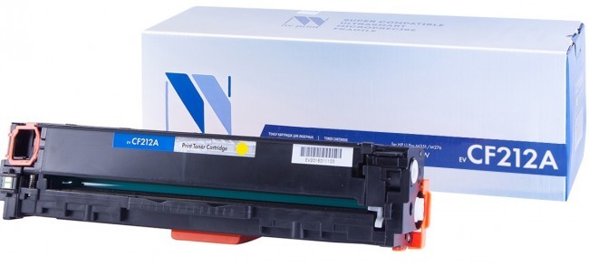 Картридж NV Print CF212A Желтый для принтеров HP LaserJet Color Pro M251n/ M251nw/ M276n/ M276nw, 1800 страниц