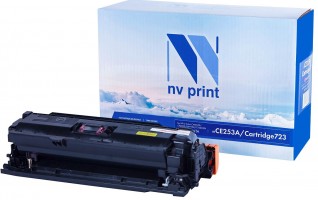 Картридж NV Print CE253A/ 723 Пурпурный для принтеров HP LaserJet Color CP3525/ CP3525dn/ CP3525n/ CP3525x/ CM3530/ CM3530fs/ Canon i-SENSYS LBP7750Cdn, 7000 страниц