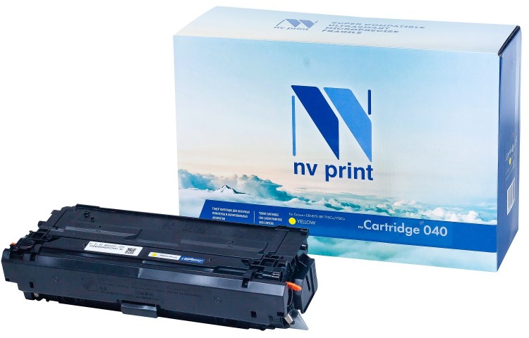Картридж NV Print 040 Yellow для Canon i-SENSYS LBP 710Cx/ 712Cx, 5400 страниц