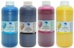 Экосольвентные чернила NV PRINT INK1000Eco4-1 комплект 4 цвета по 1000 мл, box