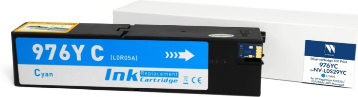 Картридж NV Print №976YC (NV-L0S29YC) Cyan для HP PageWide Managed P55250dw/ P57750dw, голубой, 16000 стр.