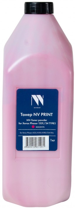 Тонер NV Print NV-XR1331-TYPE1-1KGM для принтеров Xerox Phaser 1331/34 TYPE1 Magenta, 1кг