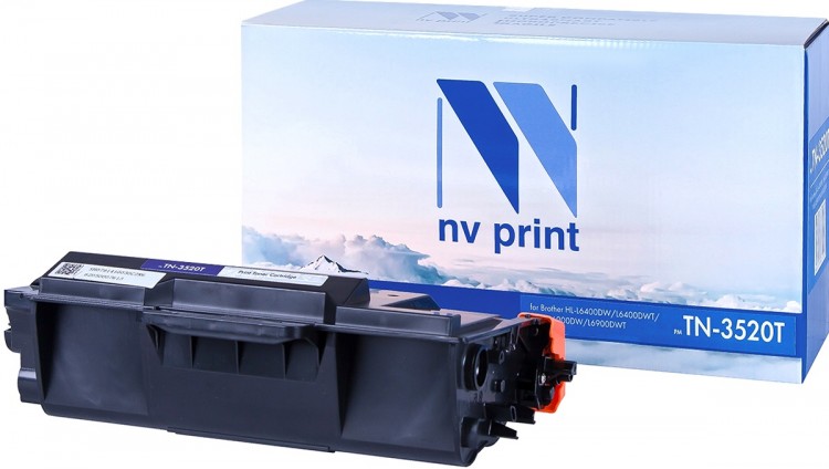 Картридж NV Print TN-3520T для принтеров Brother HL-L6400DW/ L6400DWT/ MFC-L6900DW/ L6900DWT, 20000 страниц