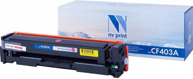 Картридж NV Print CF403A Пурпурный для принтеров HP Laser Jet Color Pro M252dw/ M252n/ M274n/ M277dw/ M277n7, 1400 страниц