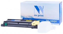 Картридж NV Print TK-590 Желтый для принтеров Kyocera FS-C2026MFP/ C2126/ C2526MFP/ C2626/ C5250DN/ P6026cdn/ M6026cdn/ M6526cdn, 5000 страниц