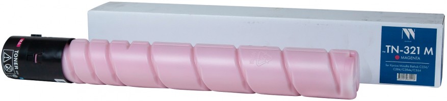 Тонер-Картридж NV Print TN-321 Magenta для принтеров Konica Minolta Bizhub С224/ C284/ C284e/ C364, 25000 страниц