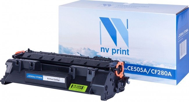 Картридж NV Print CF280A/ CE505A для принтеров HP LaserJet Pro M401d/ M401dn/ M401dw/ M401a/ M401dne/ MFP-M425dw/ M425dn/ P2035/ P2035n/ P2055/ P2055d/ P2055dn/ P2055d, 2700 страниц