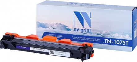 Картридж NV Print TN-1075T для принтеров Brother HL-1110R/ 1112/ 1210WR/ 212/ DCP-1510R/ 1512/ 1610WR/ 1612/ MFC-1810R/ 1815/ 1912WR, 1000 страниц