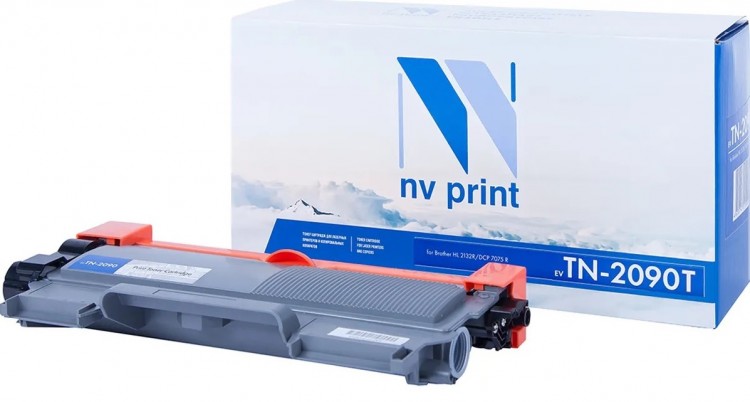 Картридж NV Print TN-2090T для принтеров Brother HL-2132R/ DCP-7057R/ 7057W, 2500 страниц