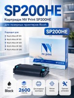 Картридж NV Print SP200HE для Ricoh Aficio SP200/ SP202/ SP203/ SP210/ SP212, 2600 страниц