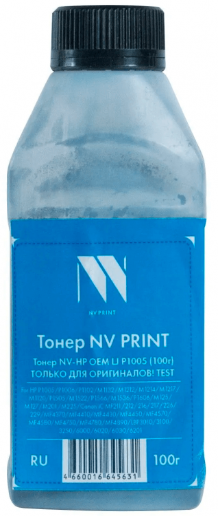 Тонер NV Print для принтеров HP OEM LJ P1005 (100г) (TEST)