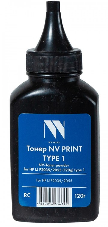 Тонер NV Print NV-HP для принтеров HP LJ P2035/ 2055, type1, 120г