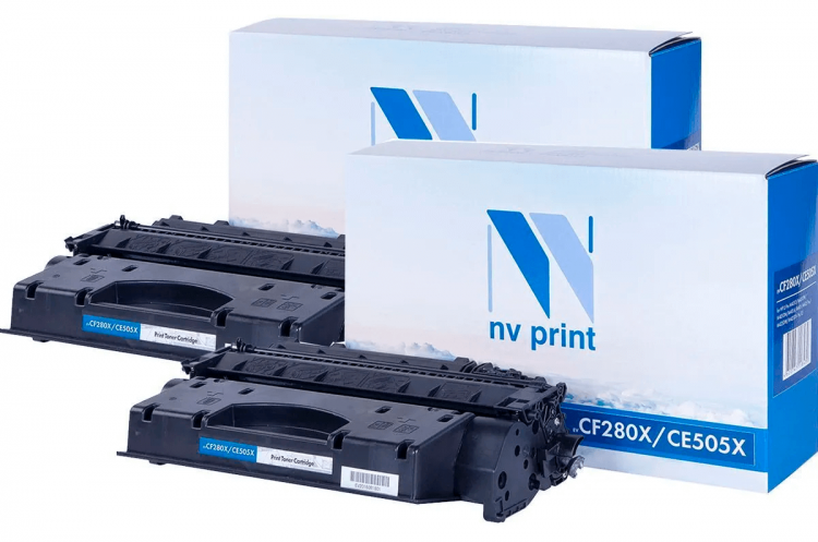Картридж NV Print NV-CF280X/ CE505X-SET2 для принтеров HP LaserJet Pro 400 MFP M425dn/ 400 MFP M425dw/ 400 M401dne/ 400 M401a/ 400 M401d/ 400 M401dn/ 400 M401dw/ P2055/ P2055d/ P2055dn, (2 шт) 6900 страниц