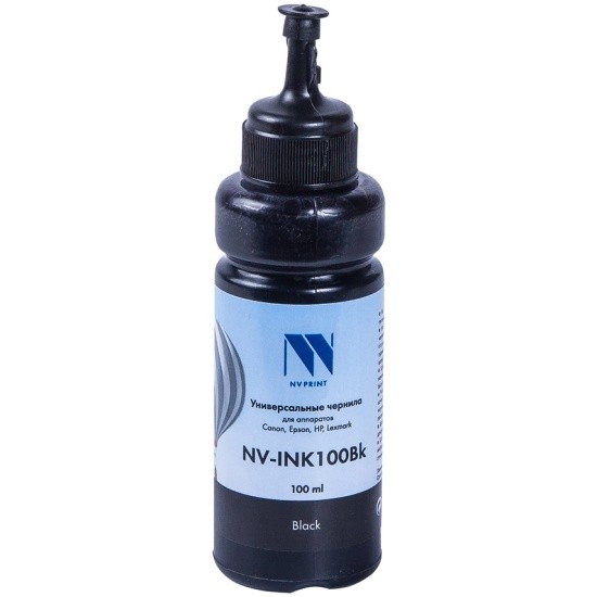 Чернила NV PRINT T6731 (C13T67314A) для аппаратов Epson L800, L805, L810, L8158, L850, L1800  (70 ml) Black