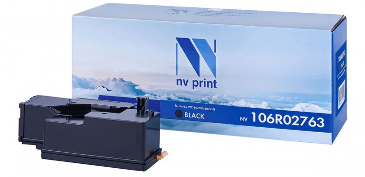Картридж NV Print 106R02763 Черный для принтеров Xerox Phaser 6020/ 6022/ WorkCentre 6025/ 6027, 2000 страниц