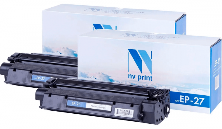 Картридж NV Print NV-EP-27-SET2 для принтеров Canon LBP3200/ Canon LaserBase MF3110/ MF3240/ MF5630/ MF5650/ MF5730/ MF5750/ MF5770, (2 шт) 2500 страниц