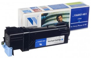Картридж NV Print Xerox 106R01481 Cyan для Xerox Phaser 6140, 2 000 к.