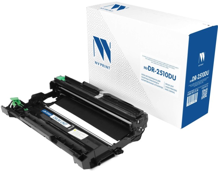 Блок фотобарабана NV Print DR-2510 (NV-DR-2510DU) Black для Brother HL-L2400/ DCP-L2600/ MFC-L2800, чёрный, 15000 стр. Блок фотобарабана NV Print DR-2510 (NV-DR-2510DU) Black для Brother HL-L2400/ DCP-L2600/ MFC-L2800, чёрный, 15000 стр.