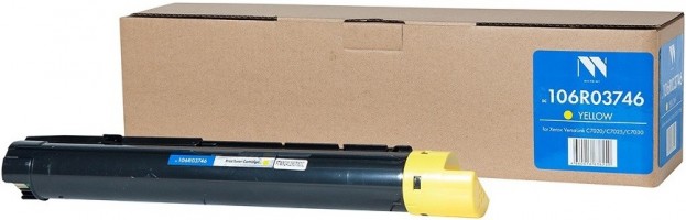 Картридж NV Print 106R03746 Yellow для принтеров Xerox VersaLink C7020/ C7025/ C7030, 16500 страниц