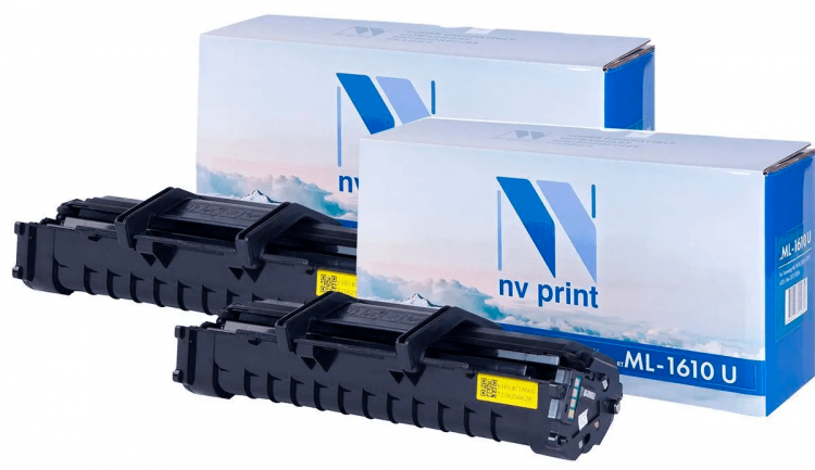 Картридж NV Print NV-ML-1610 UNIV-SET2 для принтеров Samsung ML 1610/ 1615/ 1620/ 1625/ 2010/ 2015/ 2510/ 2570/ 2571N/ SCX-4321/ 4321F/ 4521/ Xerox Phaser 3117/ 3122/ 3124/ 3125/ Dell 1100, (2 шт) 3000 страниц