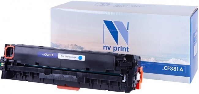Картридж NV Print CF381A Голубой для принтеров HP LaserJet Color Pro M476dn/ M476dw/ M476nw, 2700 страниц
