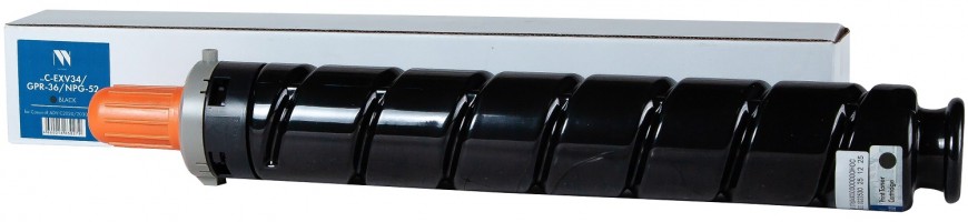 Тонер-Картридж NV Print C-EXV34 | GPR-36 | NPG-52 Black для принтеров Canon iR ADV C2020/ 2030/ 2220, 23000 страниц