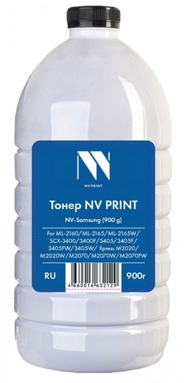 Тонер NV Print NV-Samsung для принтеров Samsung ML-2160/ ML-2165, SCX-3400/ 3405, Xpress M2020/ M2070, 900г