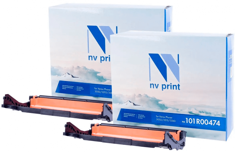 Барабан NV Print NV-101R00474 DU-SET2 для Xerox Phaser 3052/ 3260DI/ 3260DNI/ WorkCentre 3215DI/ 3225DNI (2 шт) 10000 страниц